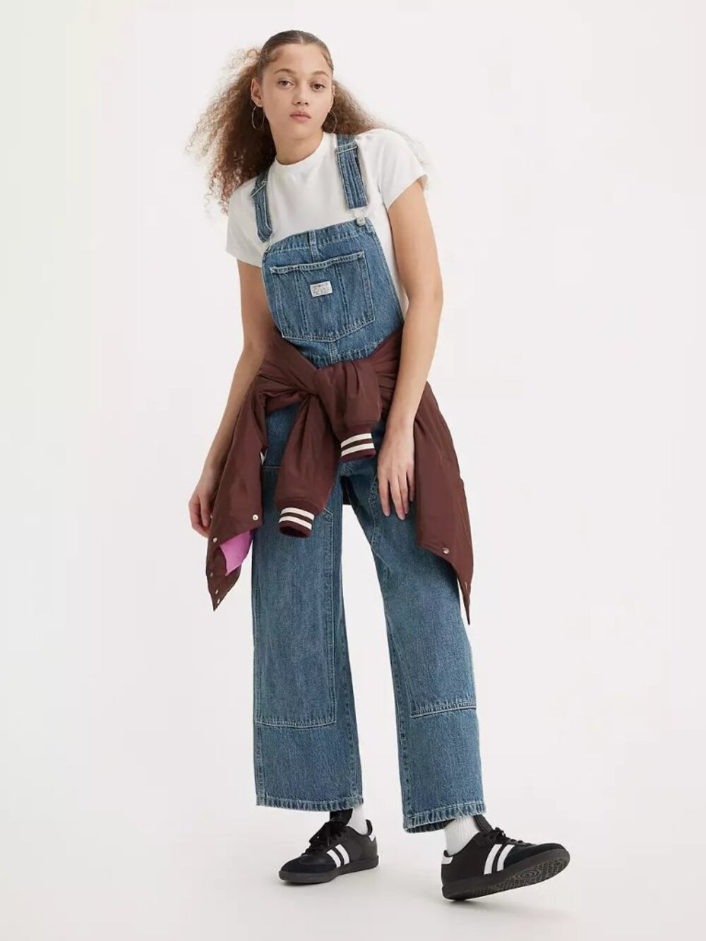Levi's Baggy Highwater Overalls - Medium Wash - Size Medium